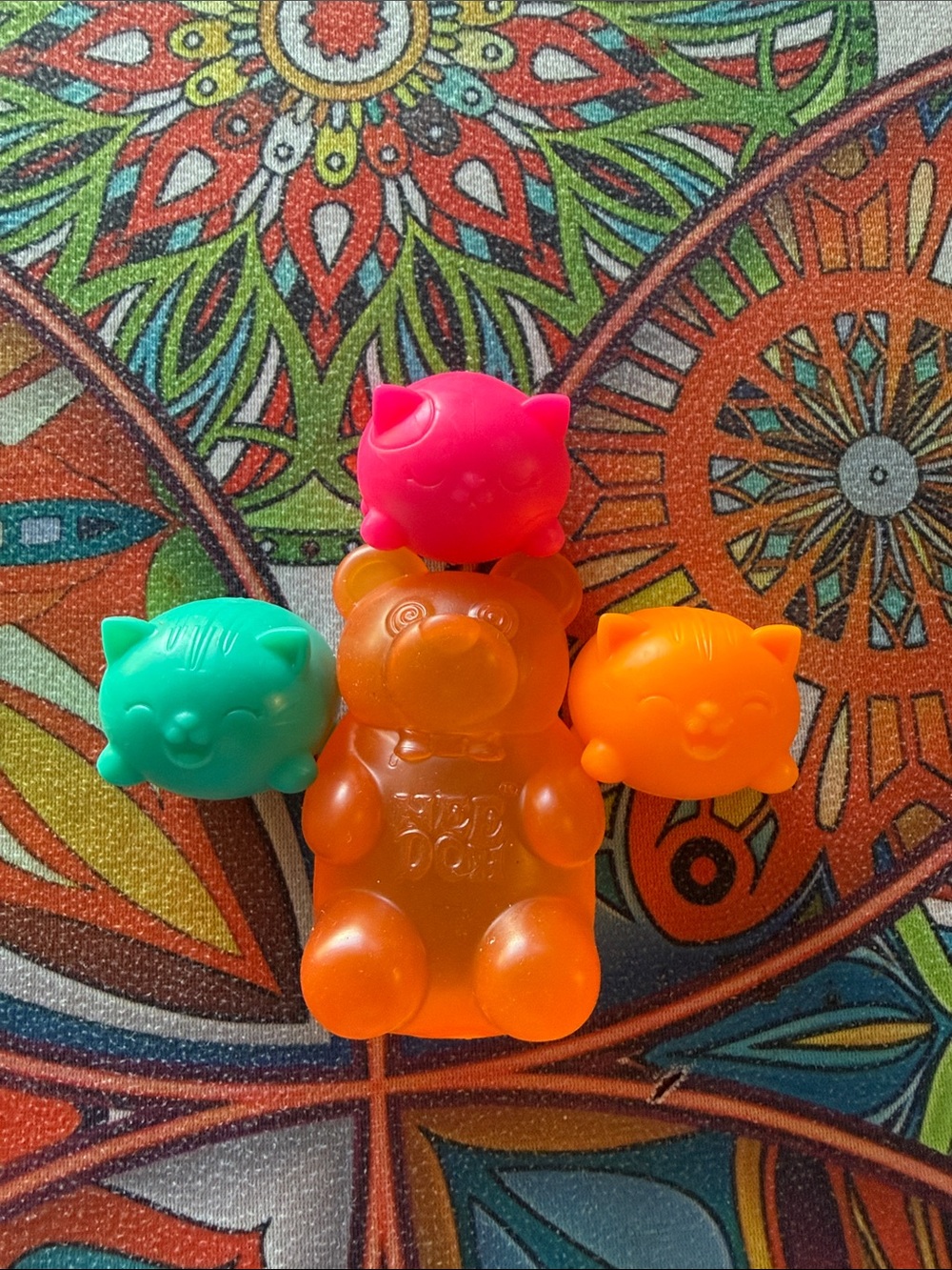 NEEDOH LOT, 3 Cool Cats and One Orange Jelly Bear
